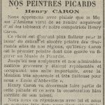 Henry Caron - Pilote de la Somme - 22 août 1924