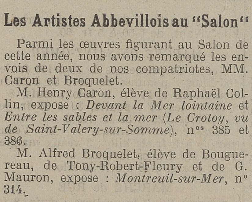 Henry Caron - Pilote de la Somme - 6 mai 1924